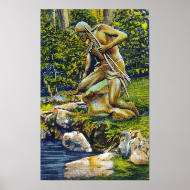 State Park Indian Statue Poster (Front)