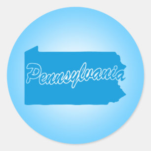 State Pennsylvania Classic Round Sticker
