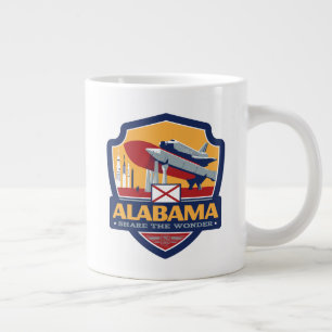 State Pride   Alabama Large Coffee Mug