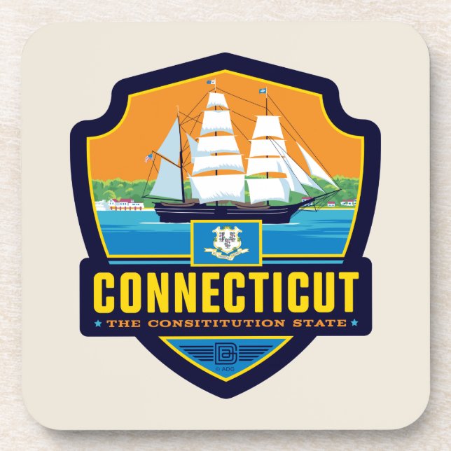 State Pride | Connecticut Coaster (Front)
