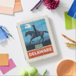 State Pride | Delaware 2 iPad Cover<br><div class="desc">Anderson Design Group is an award-winning illustration and design firm in Nashville,  Tennessee. Founder Joel Anderson directs a team of talented artists to create original poster art that looks like classic vintage advertising prints from the 1920s to the 1960s.</div>