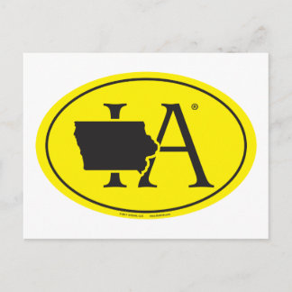 State Pride Euro: IA Iowa Postcard