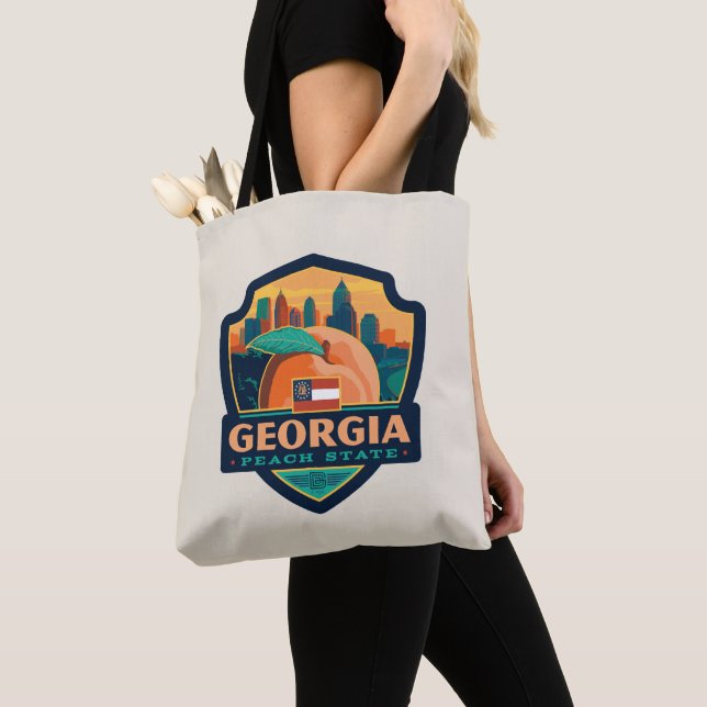 State Pride | Georgia Tote Bag (Close Up)