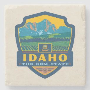 State Pride Idaho Stone Coaster