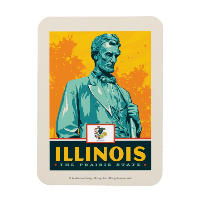 State Pride | Illinois Magnet (Vertical)