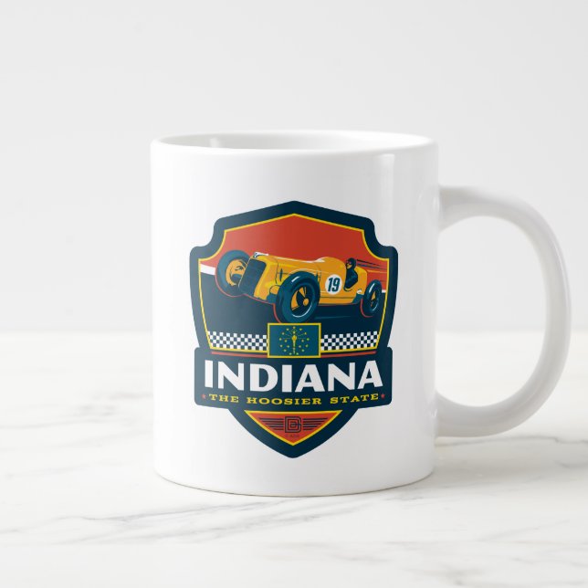 State Pride | Indiana Large Coffee Mug (Right)