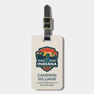 State Pride Indiana Luggage Tag