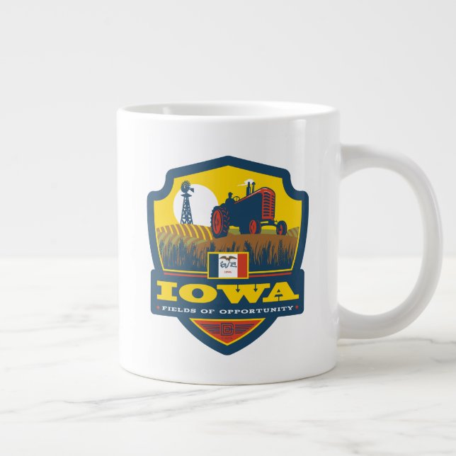 State Pride | Iowa Large Coffee Mug (Right)