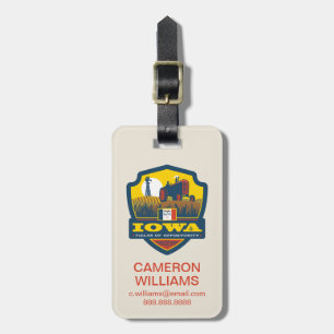 State Pride   Iowa Luggage Tag