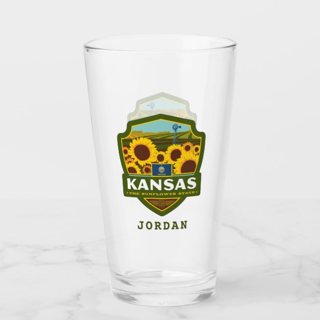 State Pride | Kansas Glass (Front)