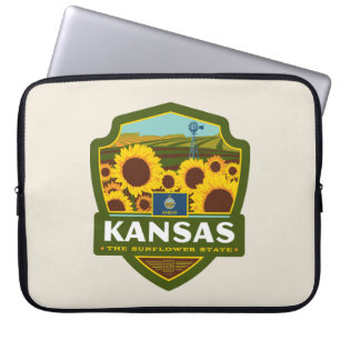 State Pride Kansas Laptop Sleeve