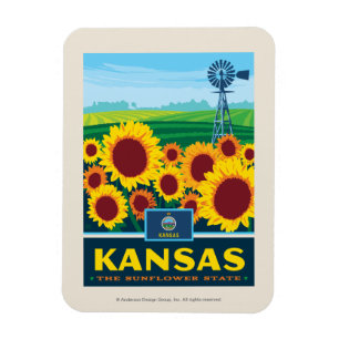 State Pride Kansas Magnet