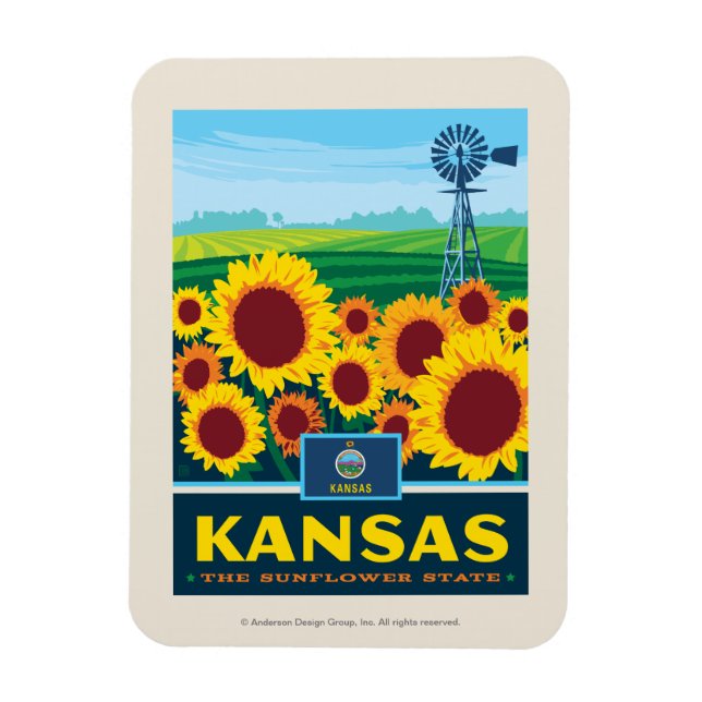 State Pride | Kansas Magnet (Vertical)