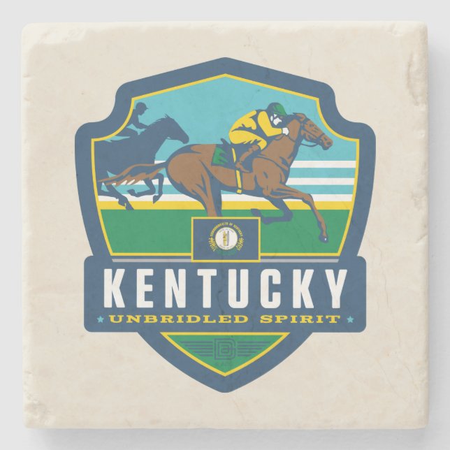 State Pride | Kentucky Stone Coaster (Front)