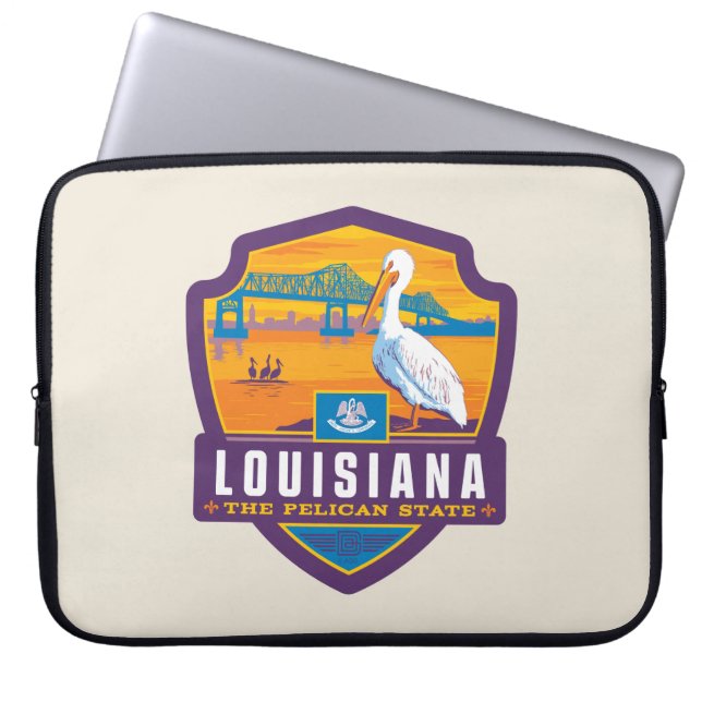 State Pride | Louisiana Laptop Sleeve (Front)