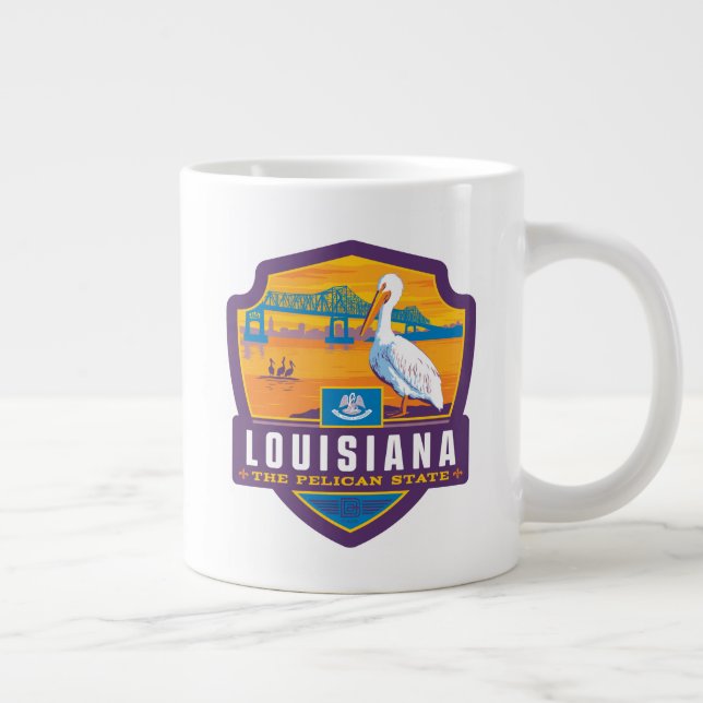 State Pride | Louisiana Large Coffee Mug (Right)