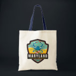 State Pride | Maryland Tote Bag<br><div class="desc">Anderson Design Group is an award-winning illustration and design firm in Nashville,  Tennessee. Founder Joel Anderson directs a team of talented artists to create original poster art that looks like classic vintage advertising prints from the 1920s to the 1960s.</div>