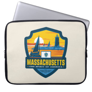 State Pride   Massachusetts Laptop Sleeve