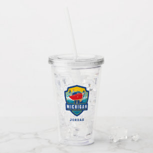 State Pride Michigan Acrylic Tumbler