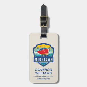 State Pride Michigan Luggage Tag