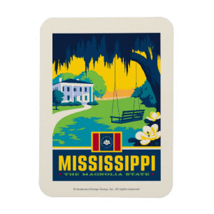 State Pride Mississippi Magnet