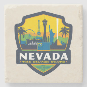 State Pride Nevada Stone Coaster