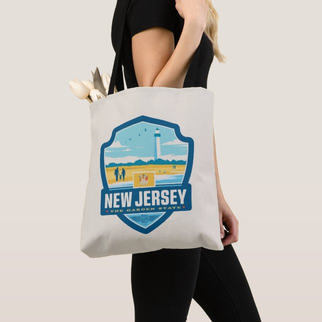 State Pride | New Jersey Tote Bag (Close Up)