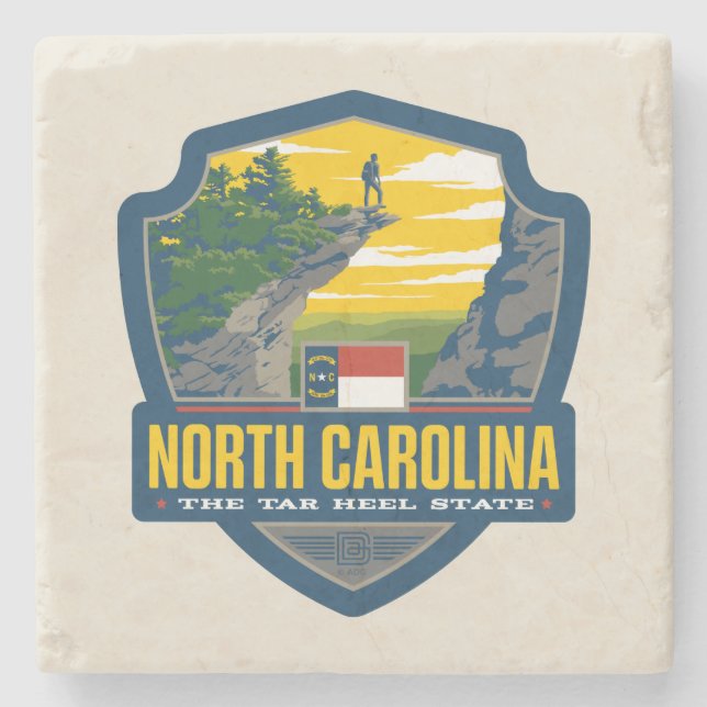 State Pride | North Carolina Stone Coaster (Front)