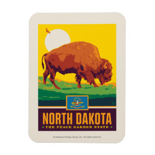 State Pride North Dakota Magnet