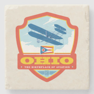 State Pride Ohio Stone Coaster