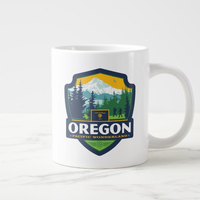 State Pride | Oregon Large Coffee Mug (Right)