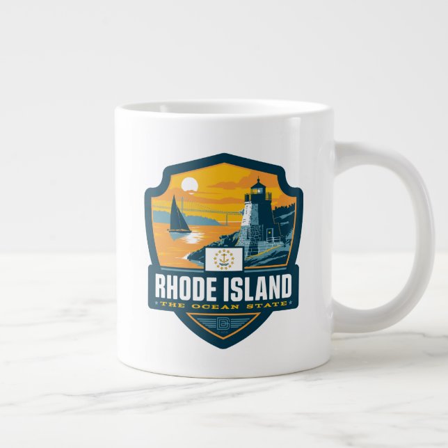 State Pride | Rhode Island Large Coffee Mug (Right)