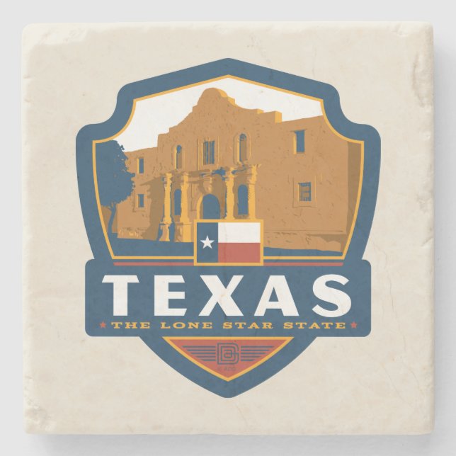 State Pride | Texas Stone Coaster (Front)