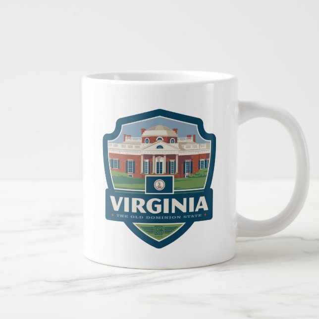 State Pride | Virginia Large Coffee Mug (Right)