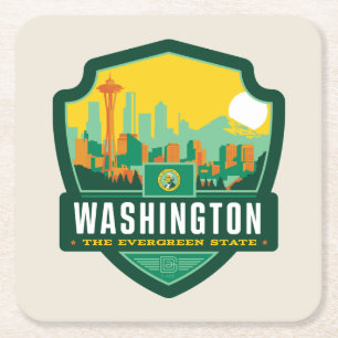 State Pride Washington Square Paper Coaster