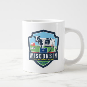State Pride   Wisconsin 2 Large Coffee Mug