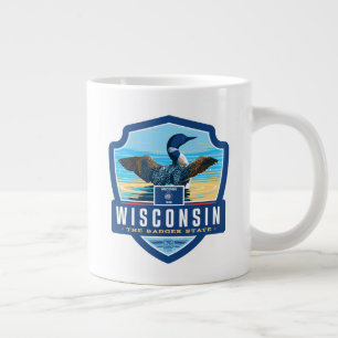 State Pride   Wisconsin Large Coffee Mug