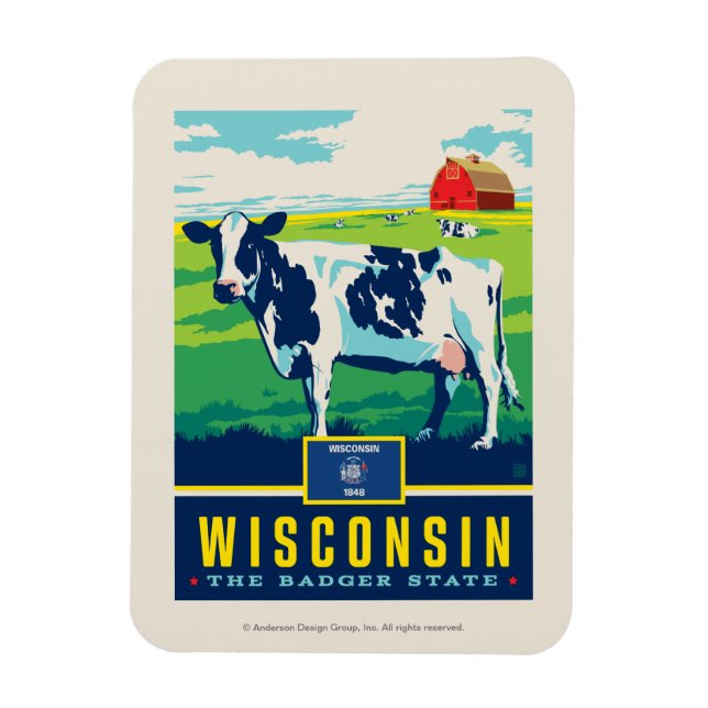 State Pride | Wisconsin Magnet (Vertical)