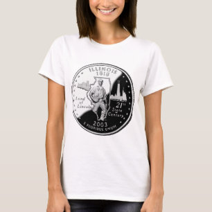 State Quarter of Illinois Reverse Side Faux T-Shirt