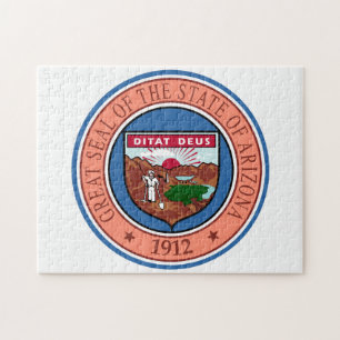 State Seal of Arizona. Jigsaw Puzzle