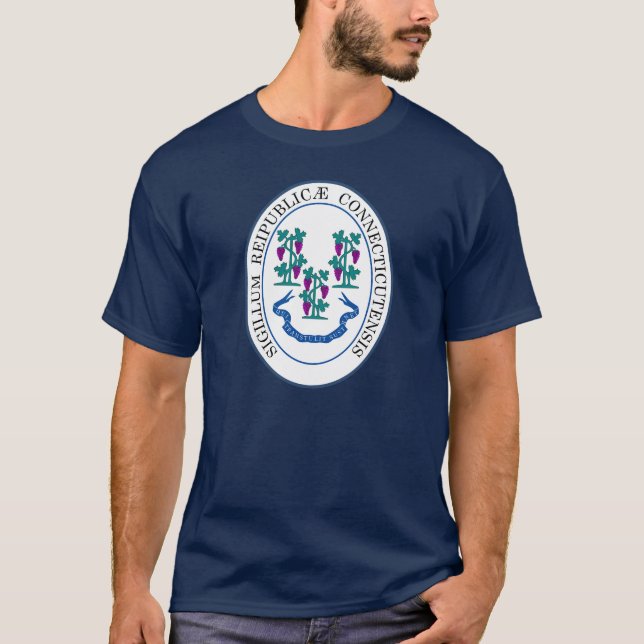 State seal of Connecticut, USA T-Shirt (Front)