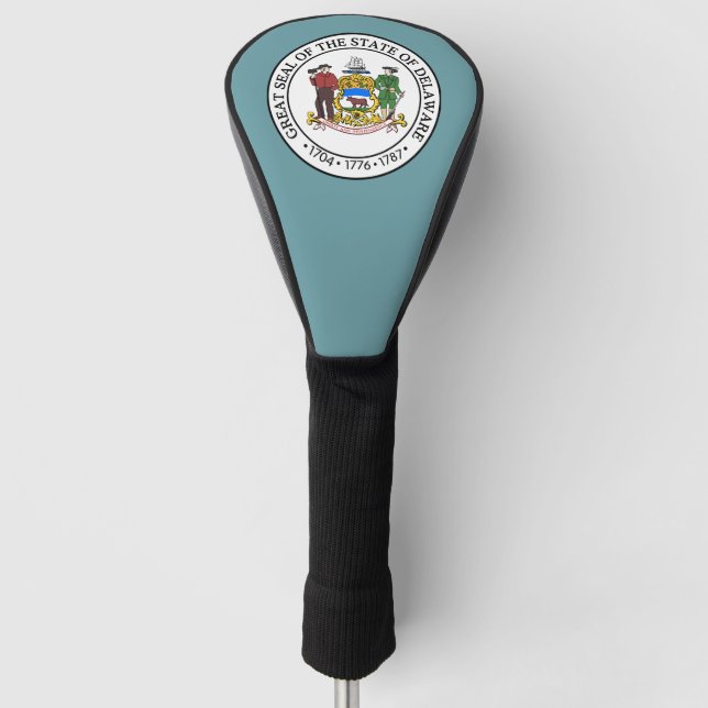State Seal of Delaware Golf Head Cover (Front)