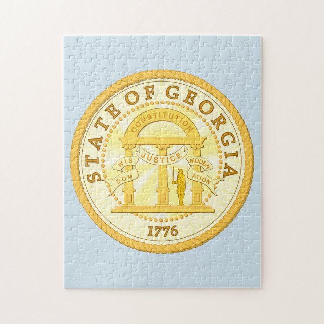 State Seal of Georgia. Jigsaw Puzzle (Vertical)