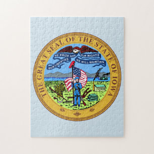State Seal Of Iowa. Jigsaw Puzzle