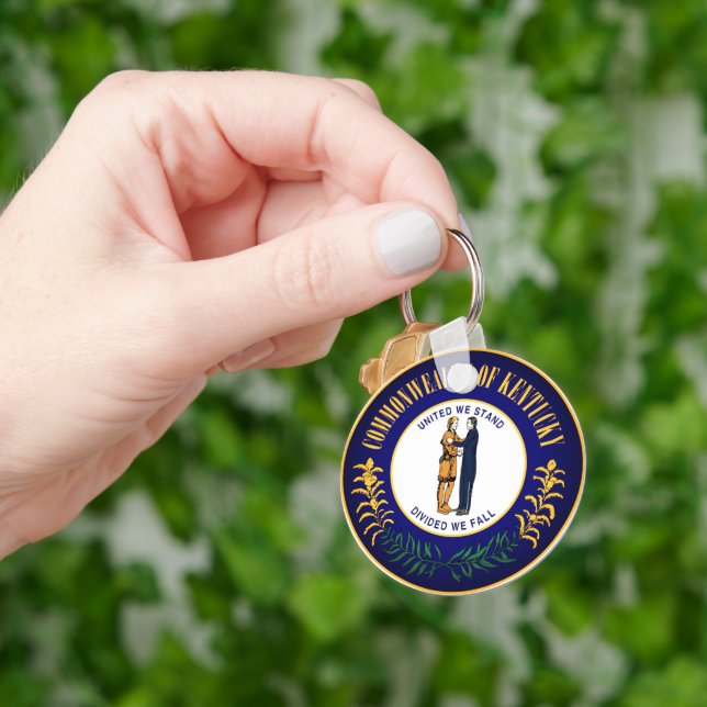 State Seal of Kentucky Key Ring (Hand)