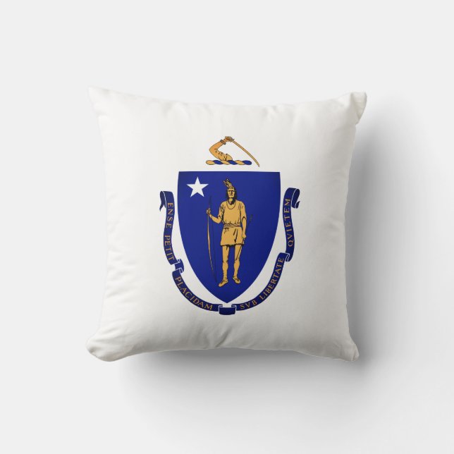 State Seal of Massachusetts Cushion (Front)