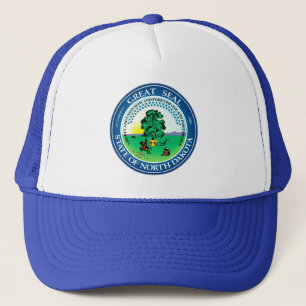State seal of North Dakota Trucker Hat