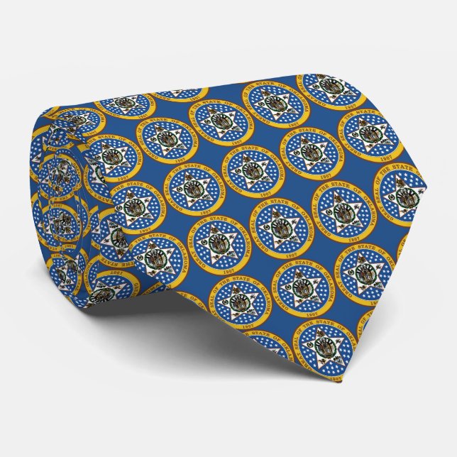 State Seal of Oklahoma Tie (Rolled)