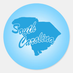 State South Carolina Classic Round Sticker