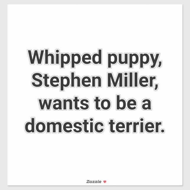 State Terrier Stephen Miller Hankamer Artjunkhaus (Sheet)